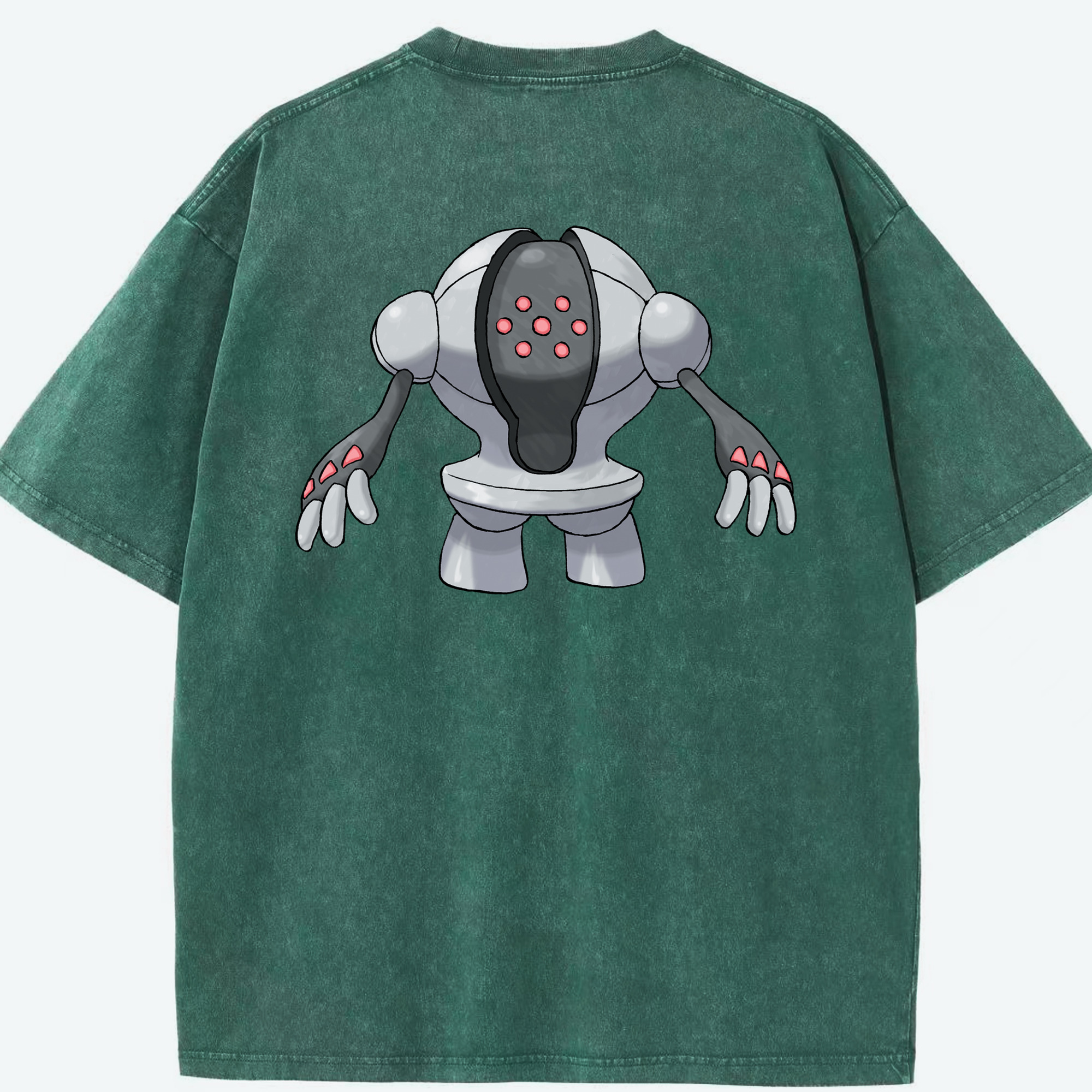 （画像用） ポケットモンスター Pokémon 綿100% ヴィンテージ風 半袖Tシャツ（背面プリント）